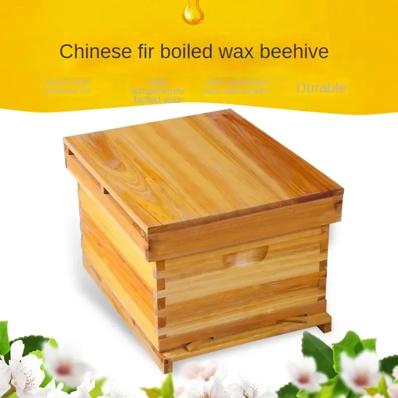 Honey Bee HivesChinese Bee Boiled Wax Standard Ten FramesFull Cedar Dipped WaxItalian Bee HivesBeekeeping Tools