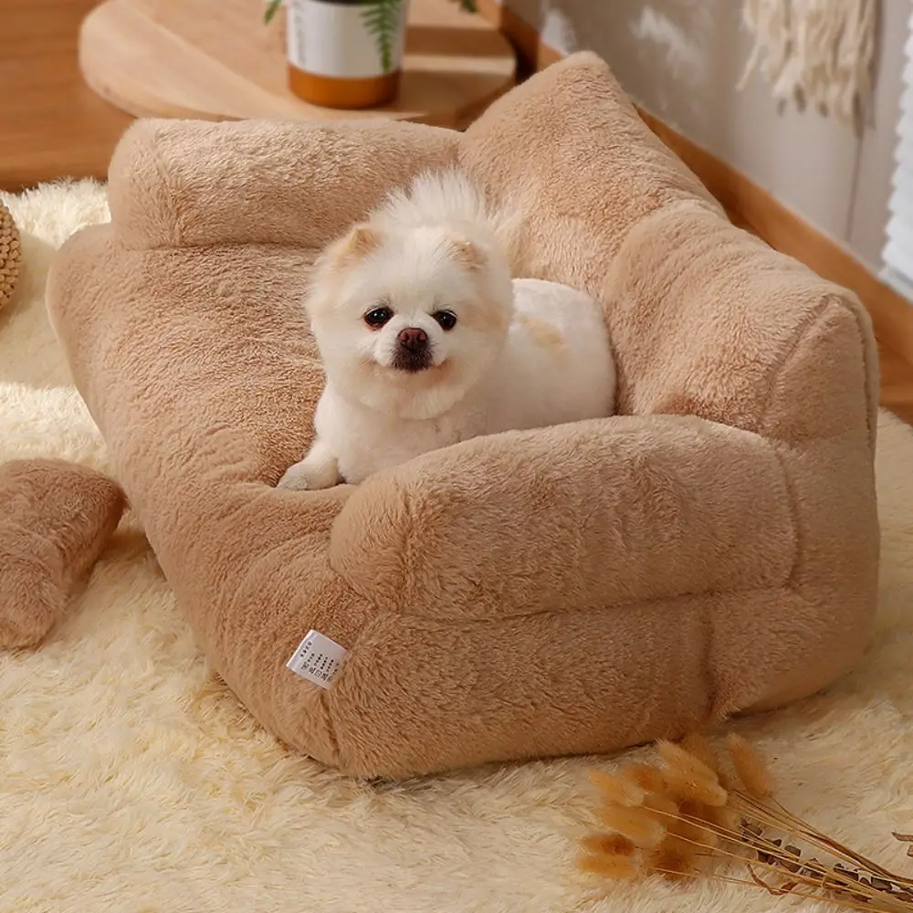 

Dog Kennel Soft Cat Bed Sofa Comfortable Warm Winter Warm Cat Nest Detachable Washable Kitten Puppy Sleeping House Autumn