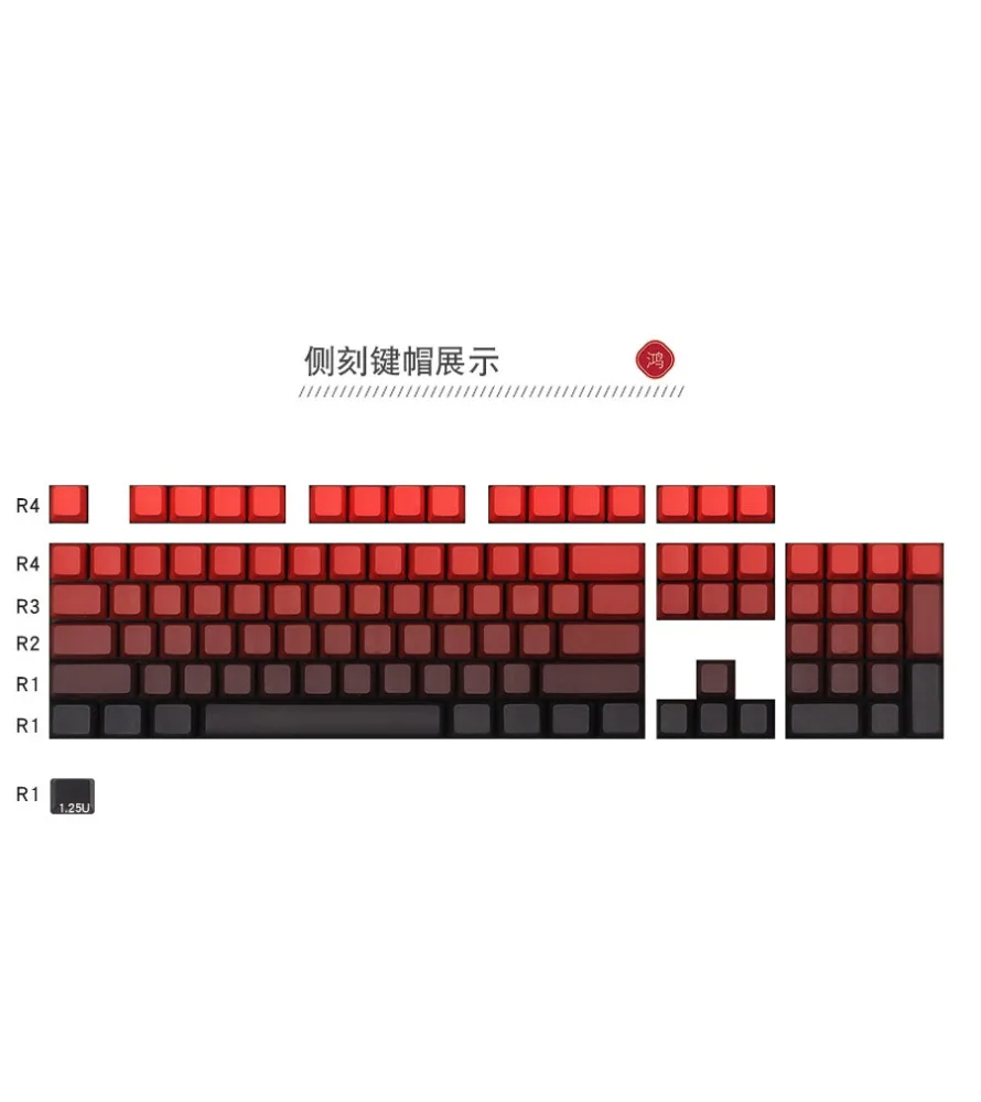 Keycap OEM68/980/75/87/Customized mechanical keyboard keycap/PBT side engraving/positive engraving light transmission/