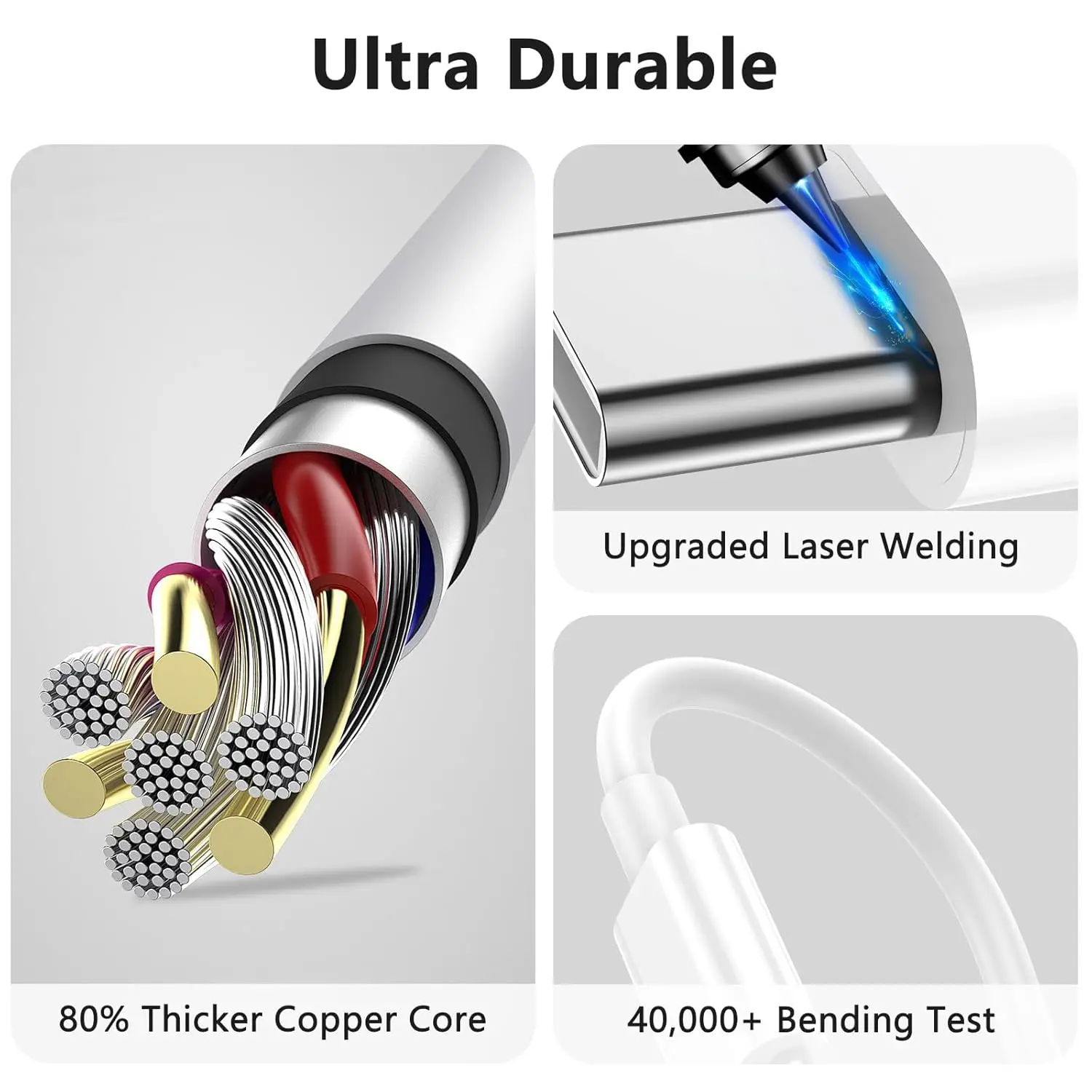 5PCS USB-C 100W Fast Charging Cable For iPhone 15 16 17 Pro Max Samsung S26 Google Moto Xiaomi POCO Honor Dual Type C Data Cable