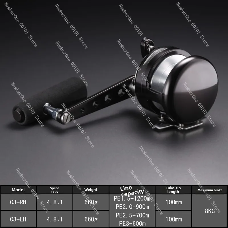 

Оригинальный барабан для морской рыбалки, железная пластина, медленно вращающееся железное пластинчатое колесо, большое колесо для объекта, подходит для Marfix C3 N4