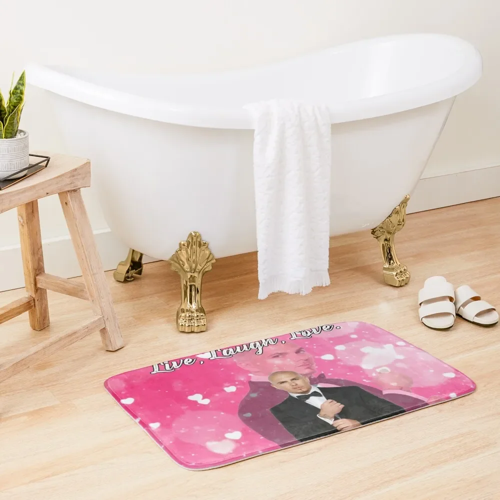 

Mr Worldwide Says to Live Laugh Love Pink Bath Mat Toilet Rug Absorbent Carpet For Bathroom Carpet In The Living Room Mat