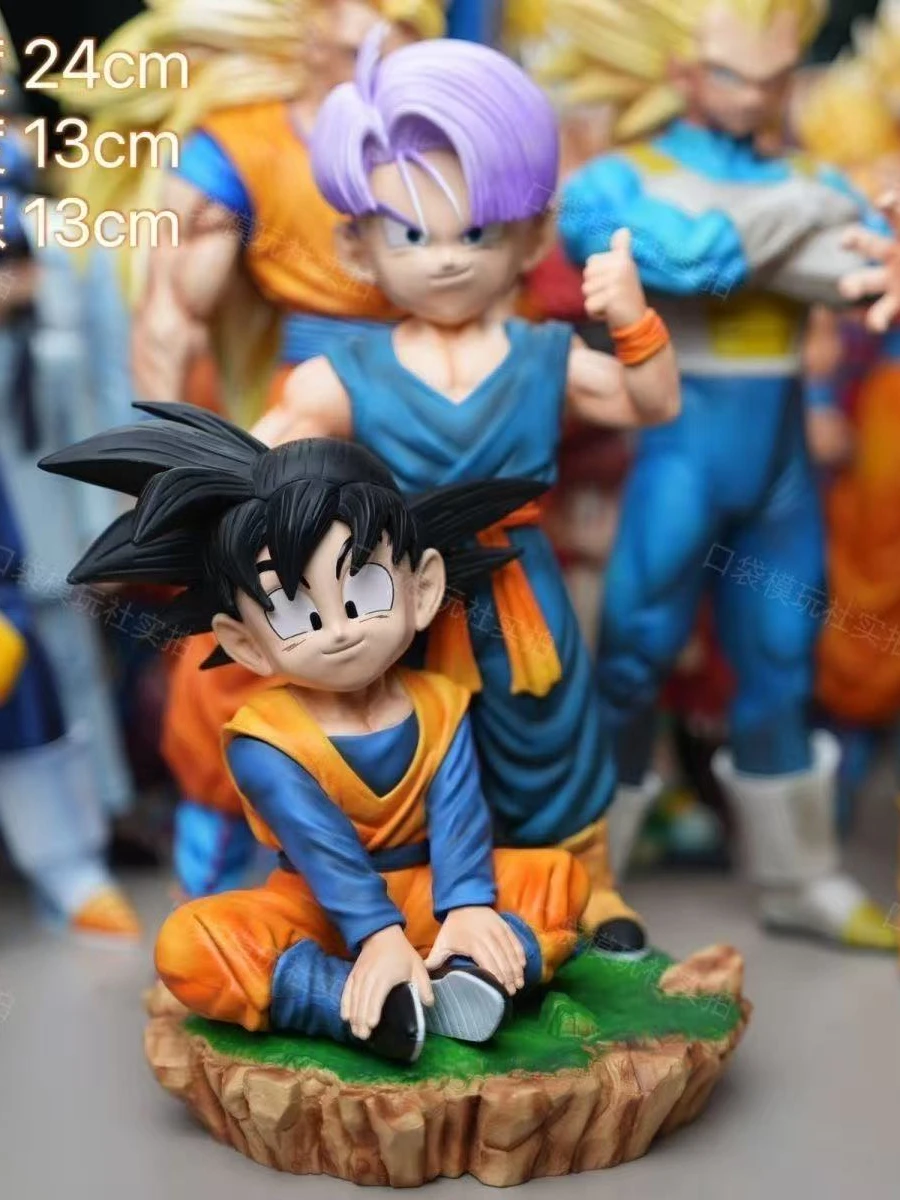 Figurka Dragon Ball Z Son Goten Trunks Super Saiyan Figurki Akcji Statuetka z PVC Kolekcja Model Zabawki Prezenty — 2