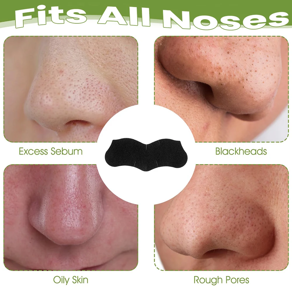 100-10pcs 대나무 숯 찢어지는 비강 마스크 페이스트는 블랙헤드와 코메돈을 신속하게 제거하고 상쾌한 코를 복원할 수 있습니다.