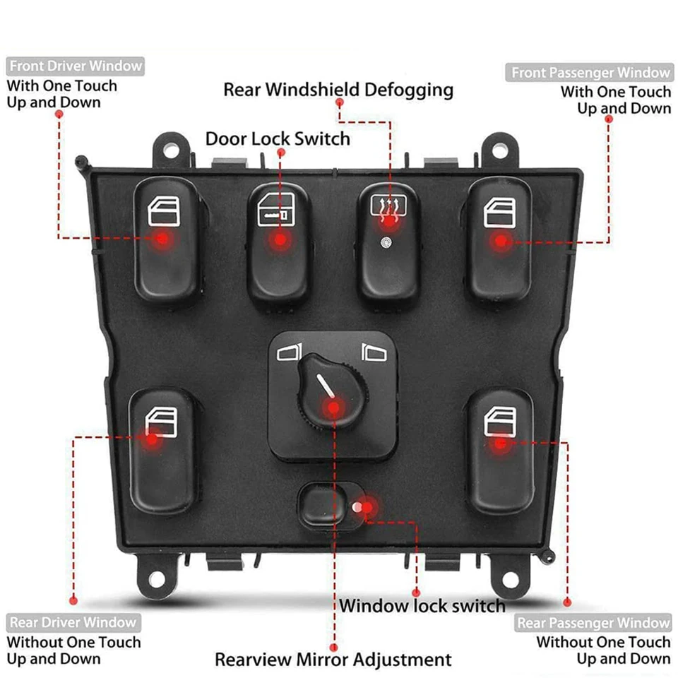 For Mercedes Benz M Class W163 ML230 ML270 ML320 Power Window
