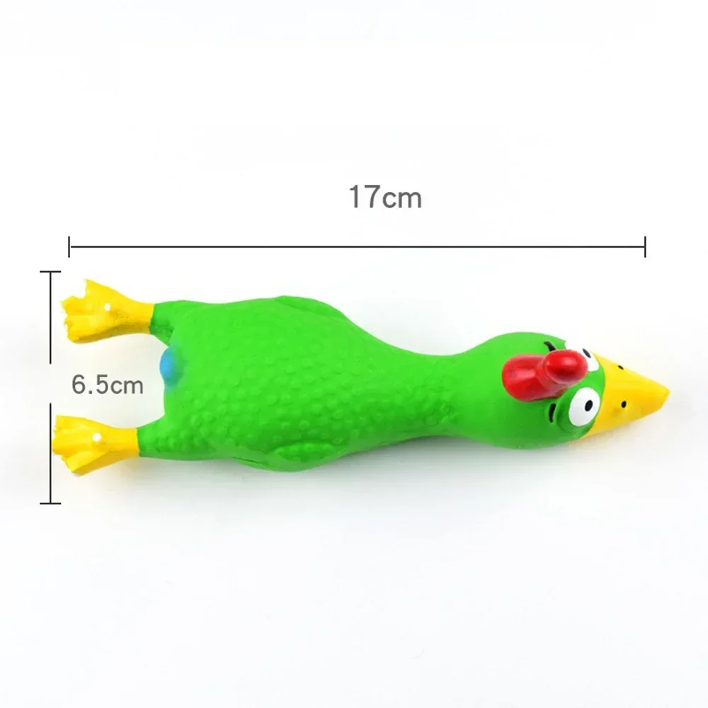 Brinquedos bonitos para carrinhos de cachorro, látex em forma de frango, mastigar durável para raças pequenas e médias interativas