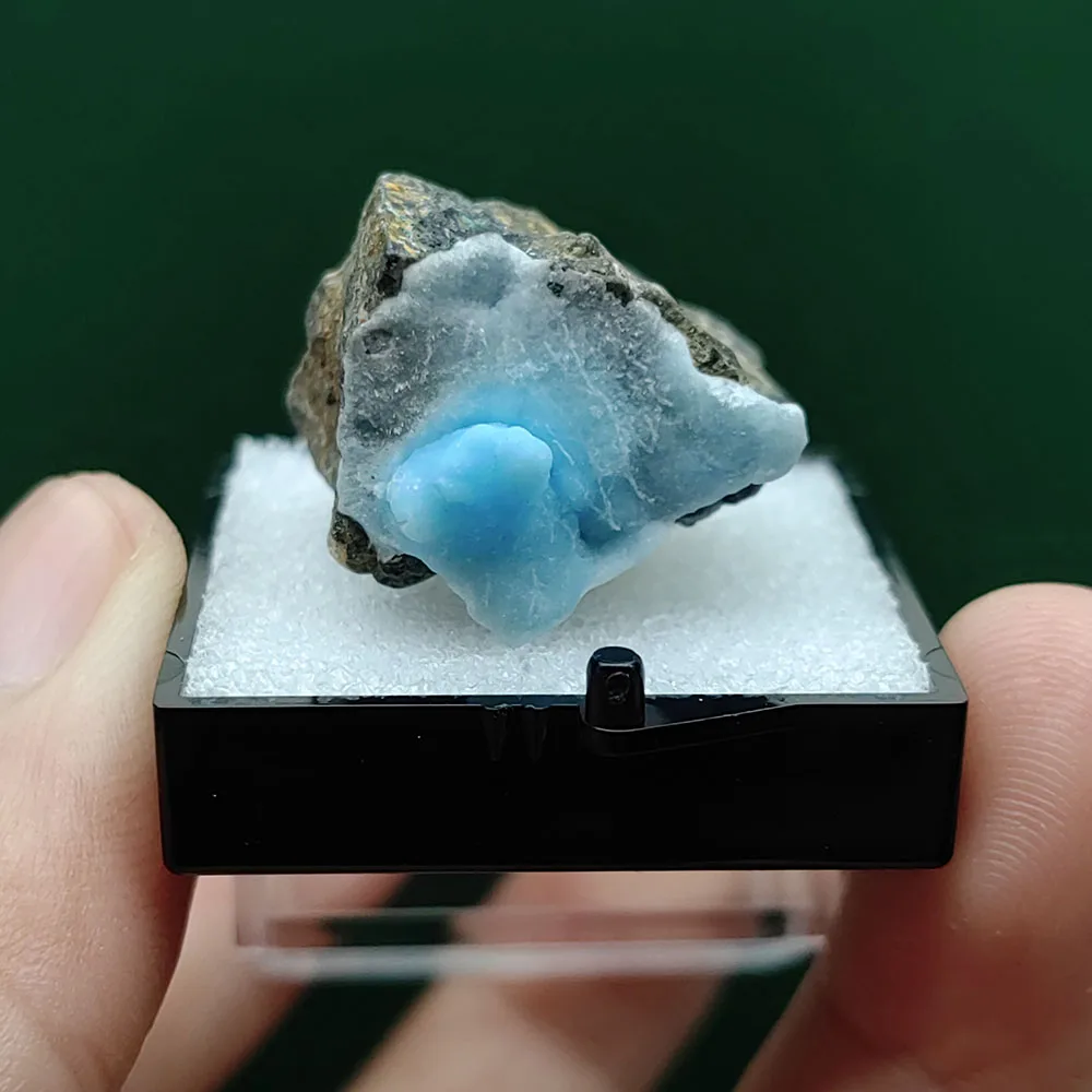 A2-1B 1 Uds. Piedras y cristales de Aragonita azul 100% naturales cristales curativos piedras preciosas de cuarzo tamaño de la caja: 35*35*35mm