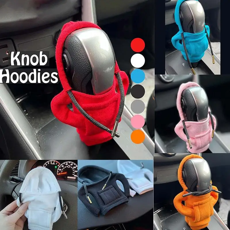 

D.Nale K Fashion Shift Hoodie Hoodie Car Shift Cover Car Shift Knob Cover Manual Handle Shift Sport Shirt Shift Lever Cover