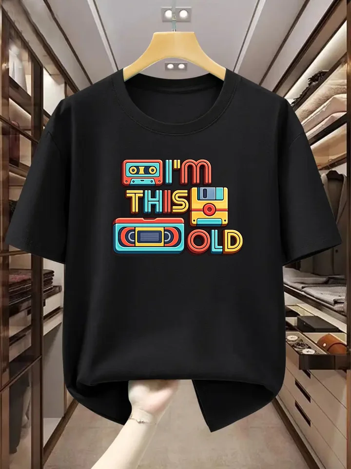 Retro Cassette Tape Graphic Men's T-Shirt