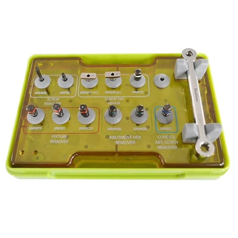 Dentium XIH Help Kit Implant Fixture Fractured Screw Removal Set Abutment Cover Screw Remover