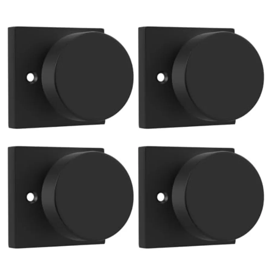 

Matte Door Knobs, Heavy Duty Half No-Turning Knob for Closet Doors, Zinc-Alloy Single-Sided Door Locks Pieces/ Pairs