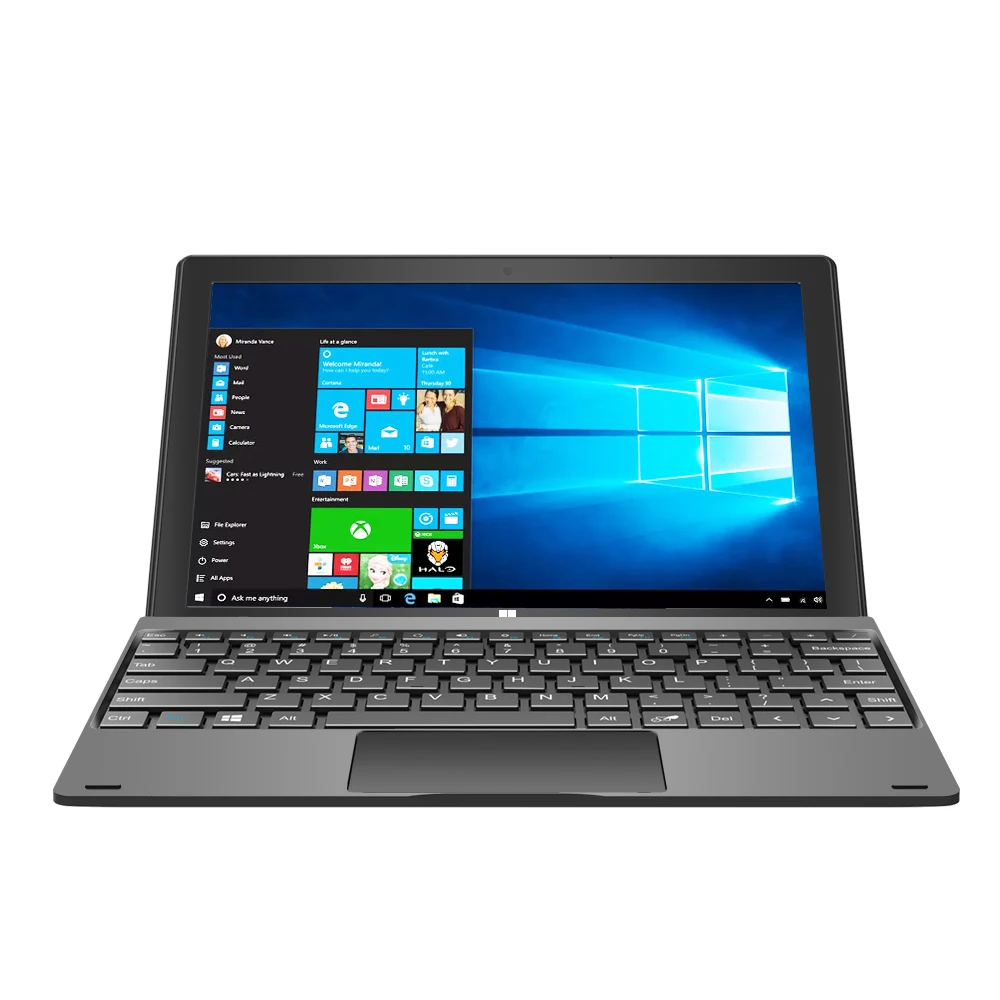 

2025 New 4GB RAM 128GB ROM Window 10 2-in-1 10-Inch Laptop Computer Keyboard Business DC Wifi OEM 1.2kg Business Tablet PC