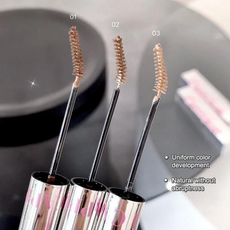 Cappuvini Dye Eyebrow Cream Waterproof Small Comb Eyebrow Powder Eyebrow Pencil Cream Eyebrow Makeup Cosmetic Brown Coffee Color