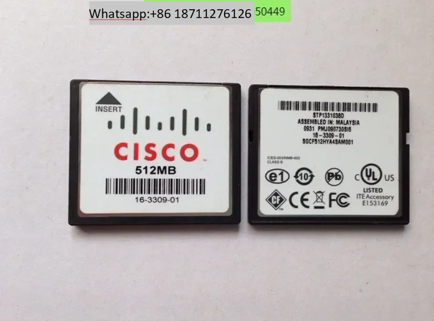 Tarjeta Cisco CF 512M Cisco enrutador interruptor servidor firewall dispositivo de grado Industrial tarjeta de memoria