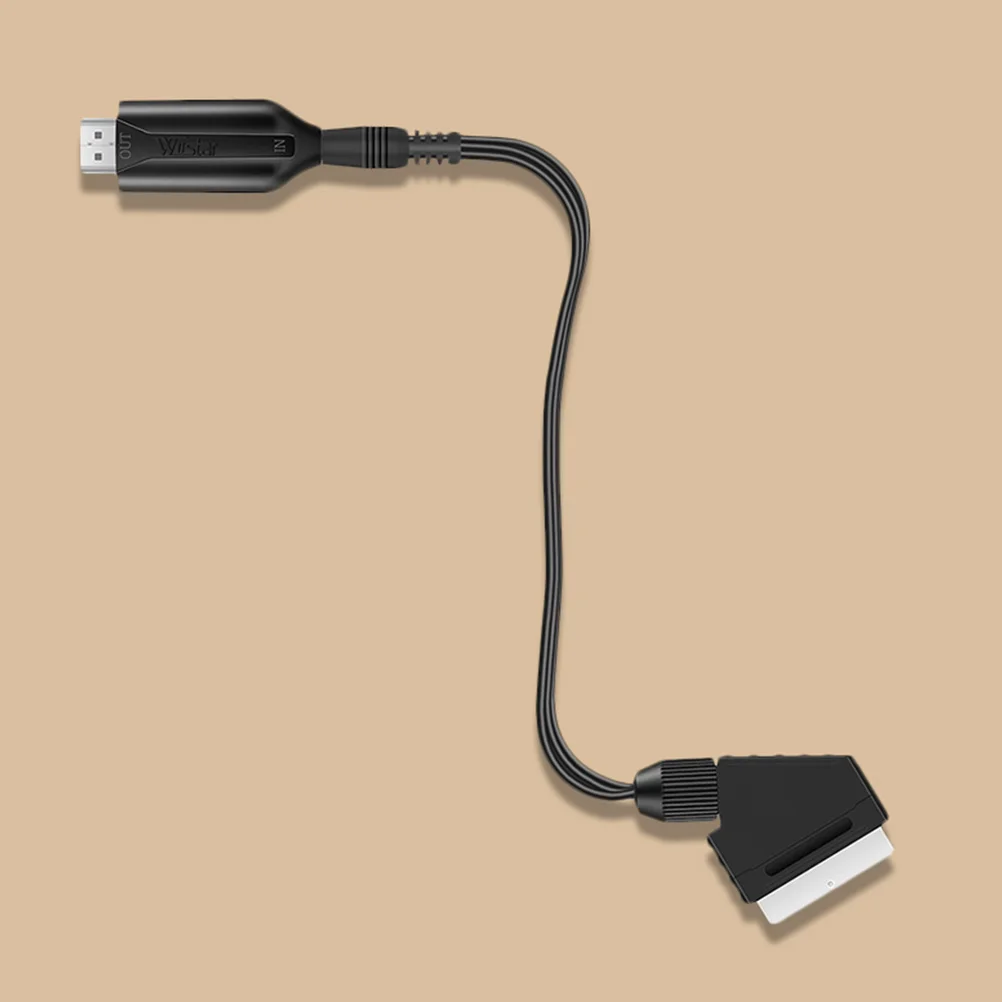 

Direct Connection Conversion Line SCART to Video Adapter Rubber Audio Converter