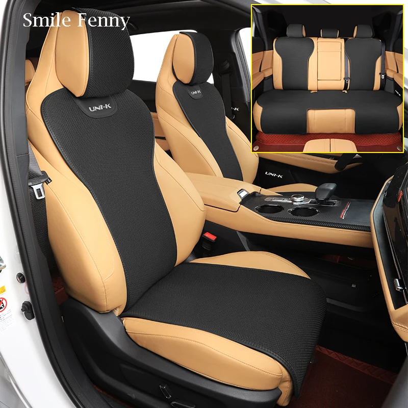 For Changan UNI-K 2021 2022 Accessories Ice Silk Linen Seat Cushion Breathable Car Seat Cushion All Seasons Ptotection Mats
