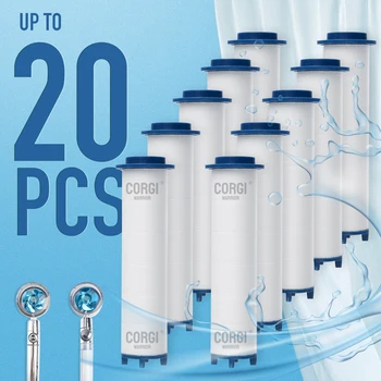 Yedek PP Pamuk Filtreler Vortex Duş Başlığı Uzunluğu 8,5 cm 3,34 İnç Sert Su Klorunu Gidermek için 2/5/10/15/20 Adet Set