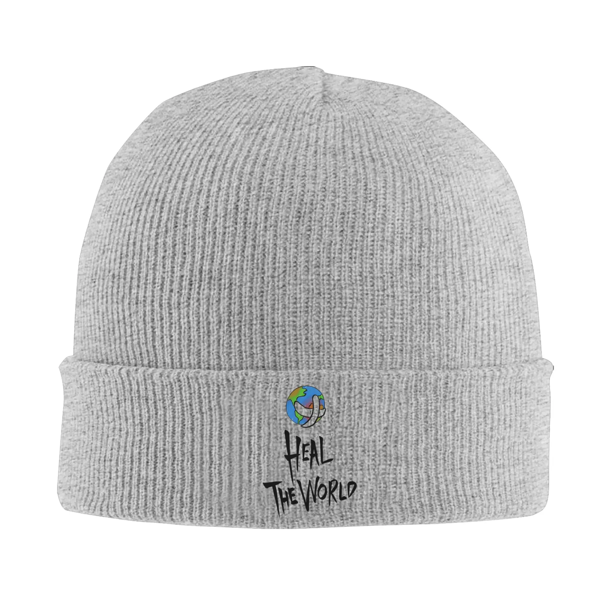 Heal The World MJ Signature michaels jacksons Knit Hat Beanie Autumn Winter Hat Warm Unisex  New  Caps for Men Women Gift,