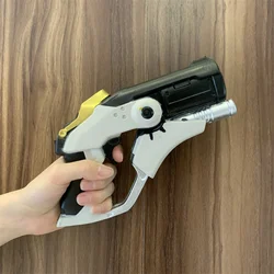 Game OW Angels Revolvers Weapon Gun 1:1 Cosplay Safety PU Gift Outdoor Toy Rubber Soldier 76  D. va Tracer No Shooting
