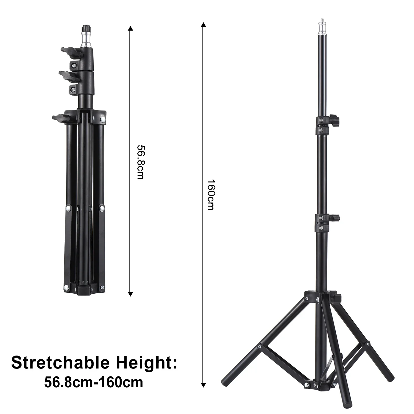 Universal Projector Tripod Stand Stretchable Projector Bracket Aluminum Alloy Portable Holder Adjustable Height for LCD Project - view 6