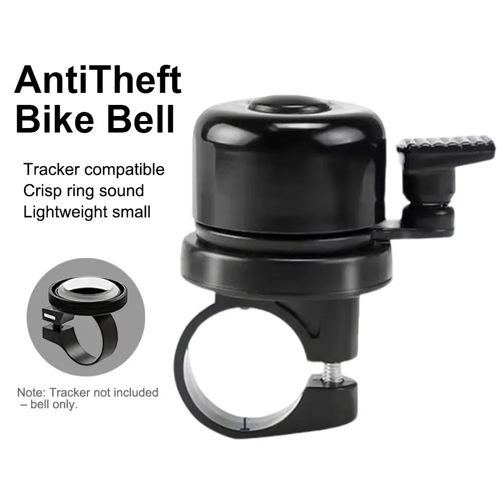 MTB Fahrradklingel für Airtag, Aluminium MTB Fahrrad Sicherheitswarnung Alarm Fahrradlenker-Klingel Fahrradhorn Fahrradzubehör