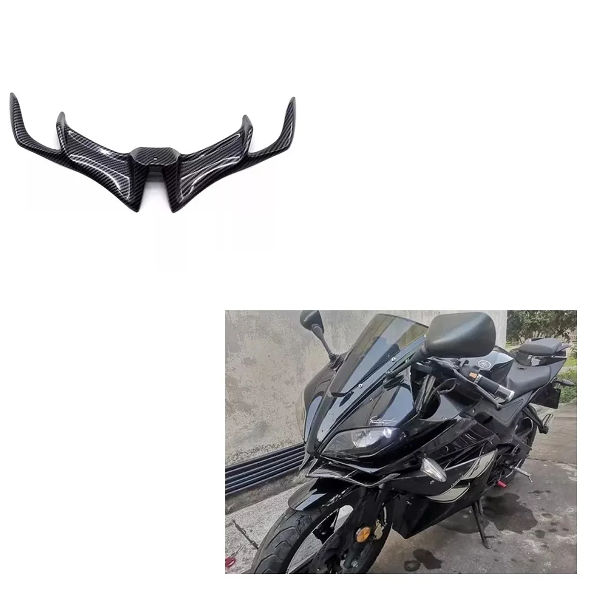 1pc universal front fairing spoiler for motorcycles wingtip spoiler, suitable for most motorcycles to install and use