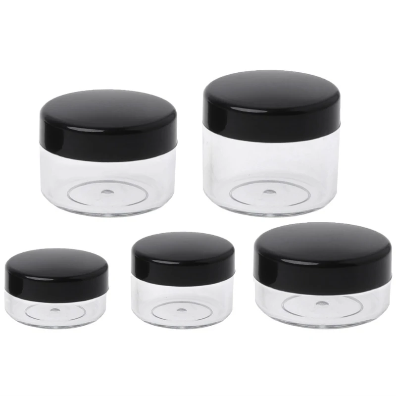 Mini Sample Bottle Fillable Empty Bottles Container with Lid Sealing Holder for Airplane Make Up Lip Balms Eye