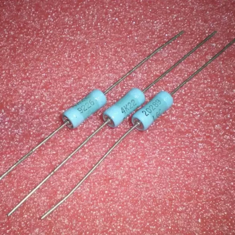 DALE 3W 4K22 Generation 4.3K Blue Leather Copper Pin Resistors from the United States