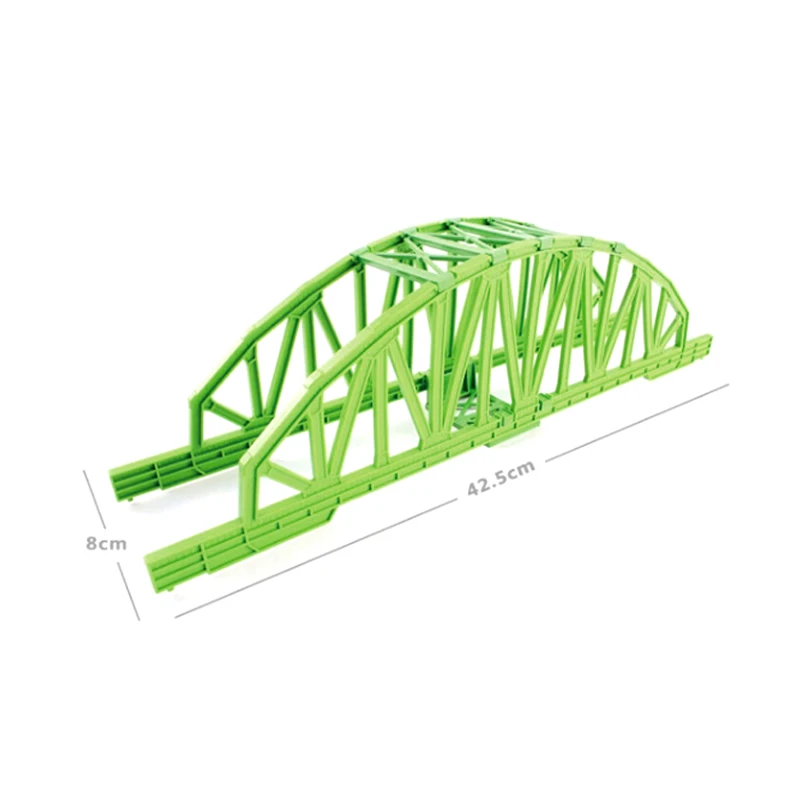 D508 Electric Rail Car The Train Toy Dedicated Track Scene Accessories (42.5 Cm) Single Bridge Educational Boy/ Kids Toy