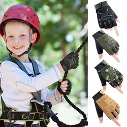 New Kids Tactical Gloves Military Boys Girl Half Finger Cycling Gloves Bike Riding Glove Sports Skateboard