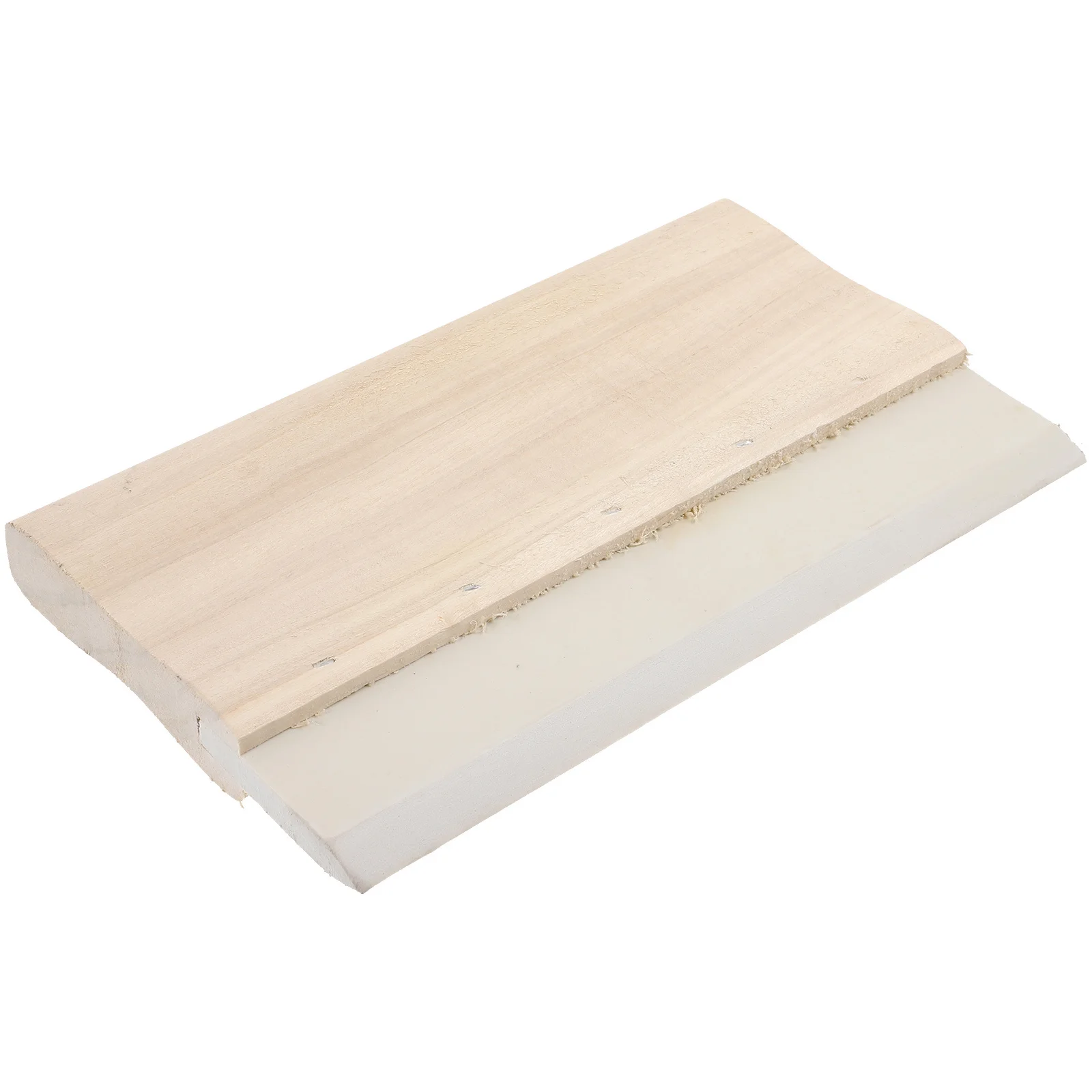 

Squeegee For Screen Rubber Blade Wooden Handle Durable Ink Scraper Compact Design Textile Fabric Hand Printing Screen