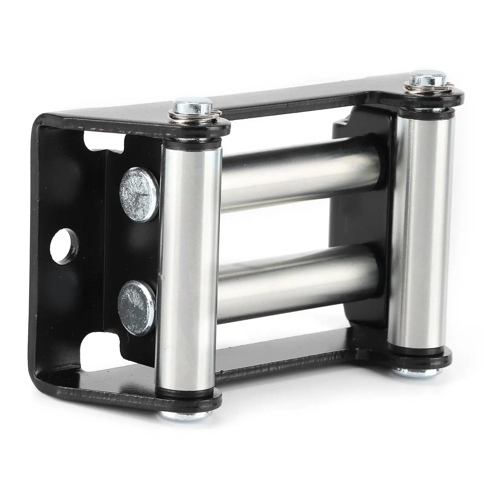 

Heavy Duty Winch Roller Fairlead Galvanize 110mm/4.3in Hole Distance with Strong Construction Metal Fairlead New