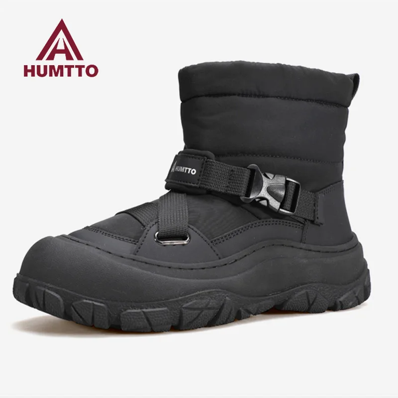 HUMTTO outdoor snow boots walking women hiking shoes winter high top wool warm ski boots waterproof snow boots trekking sneakers