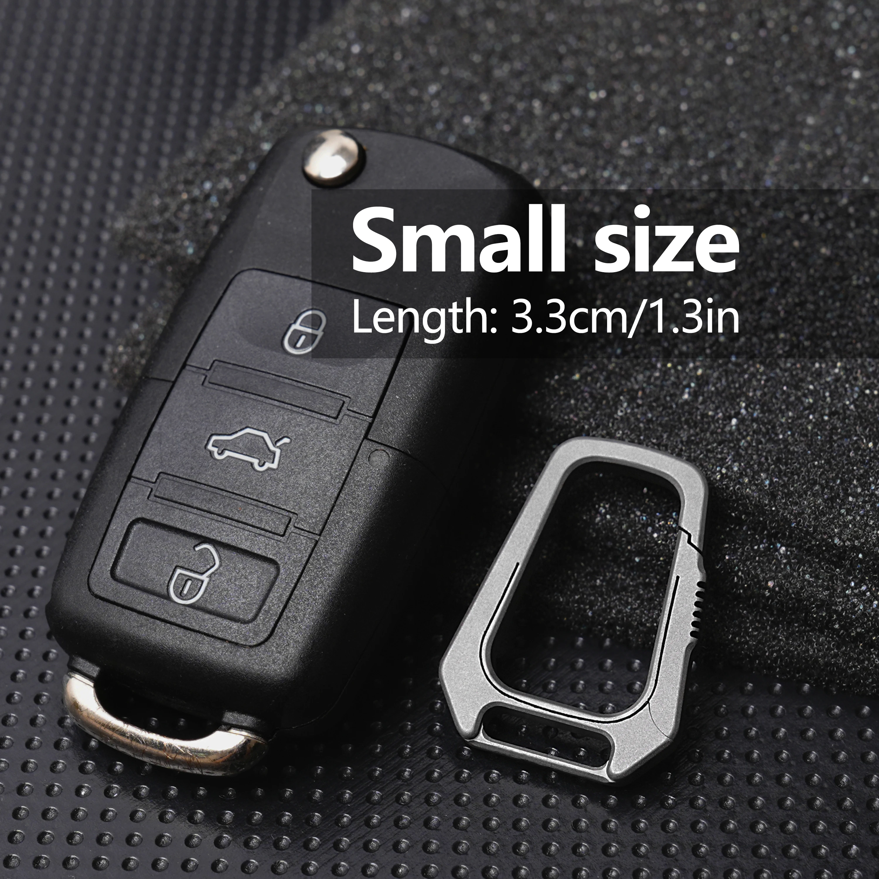 TIVIVA Mini Key Chain Mountaineering Buckle Connector Home Titanium Alloy Keychain Portable Outdoor EDC Tools