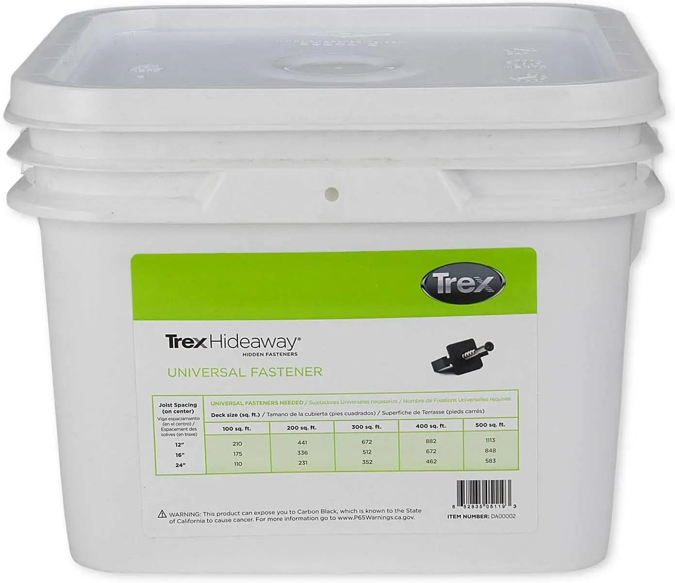 

Hideaway Universal Hidden Deck Fastener Clip 500 SQFT Bucket