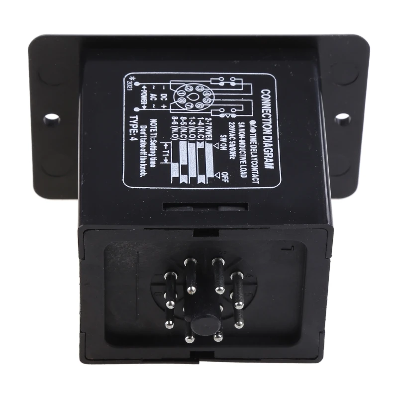 AC 220V AH2-Y Power On Delay Timer High Accuracy Time Relay Device 1/3/5/10/30/60 Seconds 3/6/10/30/60 Minutes Durable