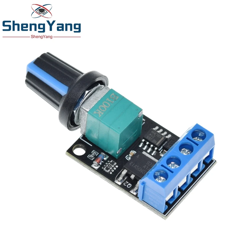 TZT 5V 12V 10A Voltage Regulator PWM DC Motor Speed Controller Governor Stepless Speed Regulator LED Dimmer Power Controller image 5