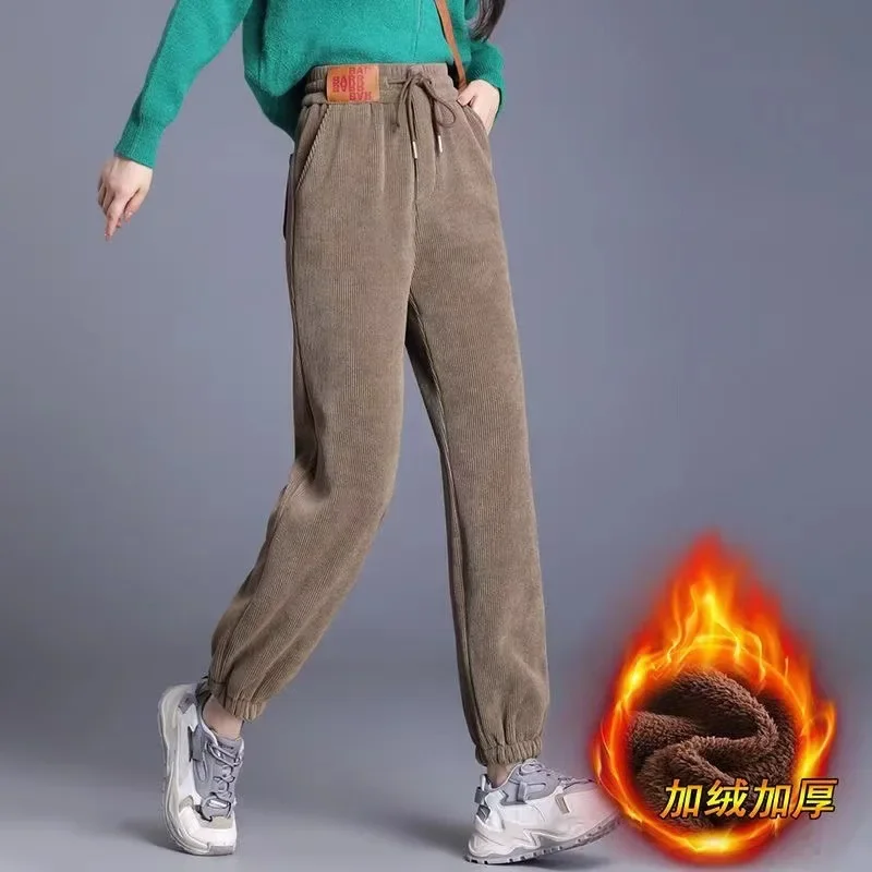 سميكة البربر الصوف Sweatpants ، Pants غير رسمية ، الرياضة السراويل الدافئة ، LH10 ، الشتاء