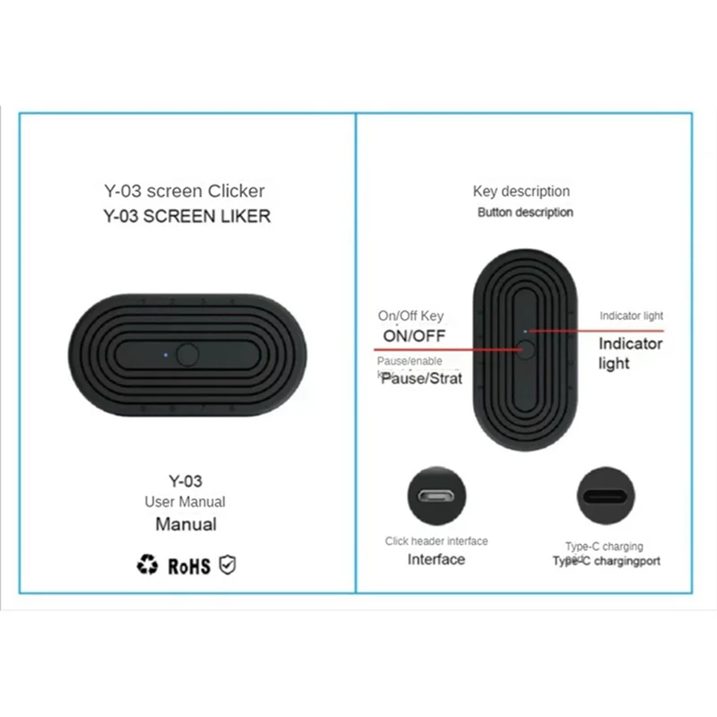 Mobile Phone Screen Auto Clicker Adjustable Connection Physical Simulation Finger Device Click,5 Heads