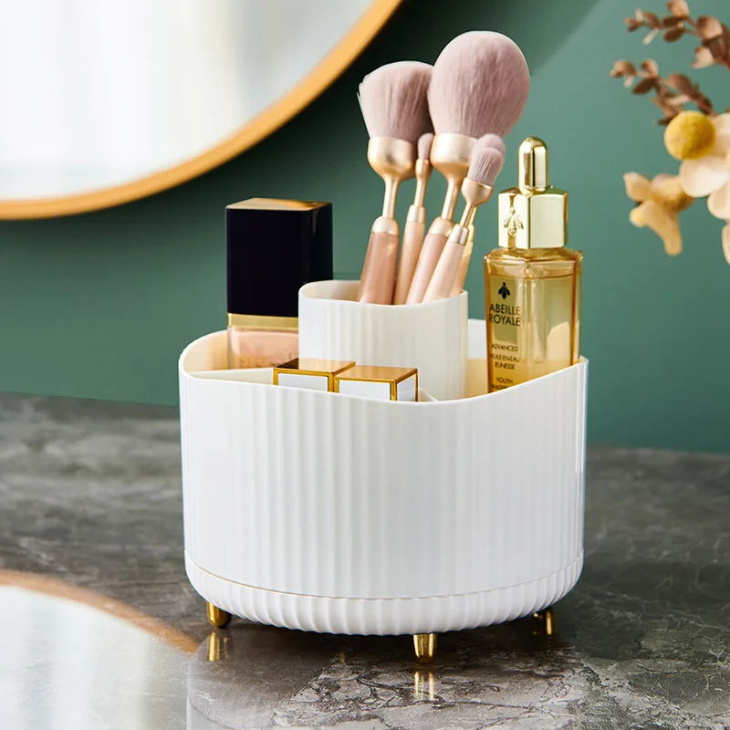 

360° Rotating Makeup Brush Holder Organizer,Makeup organization Skincare Storage for Vanity, Desktop, Bathroom Eyeshadow Brush