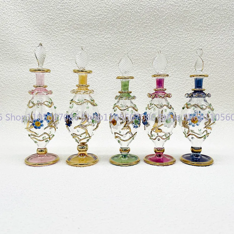 Egypt's New Perfume Bottle, Handmade 10cm Essence Bottle, Glass Bottle Exquisite Decoration