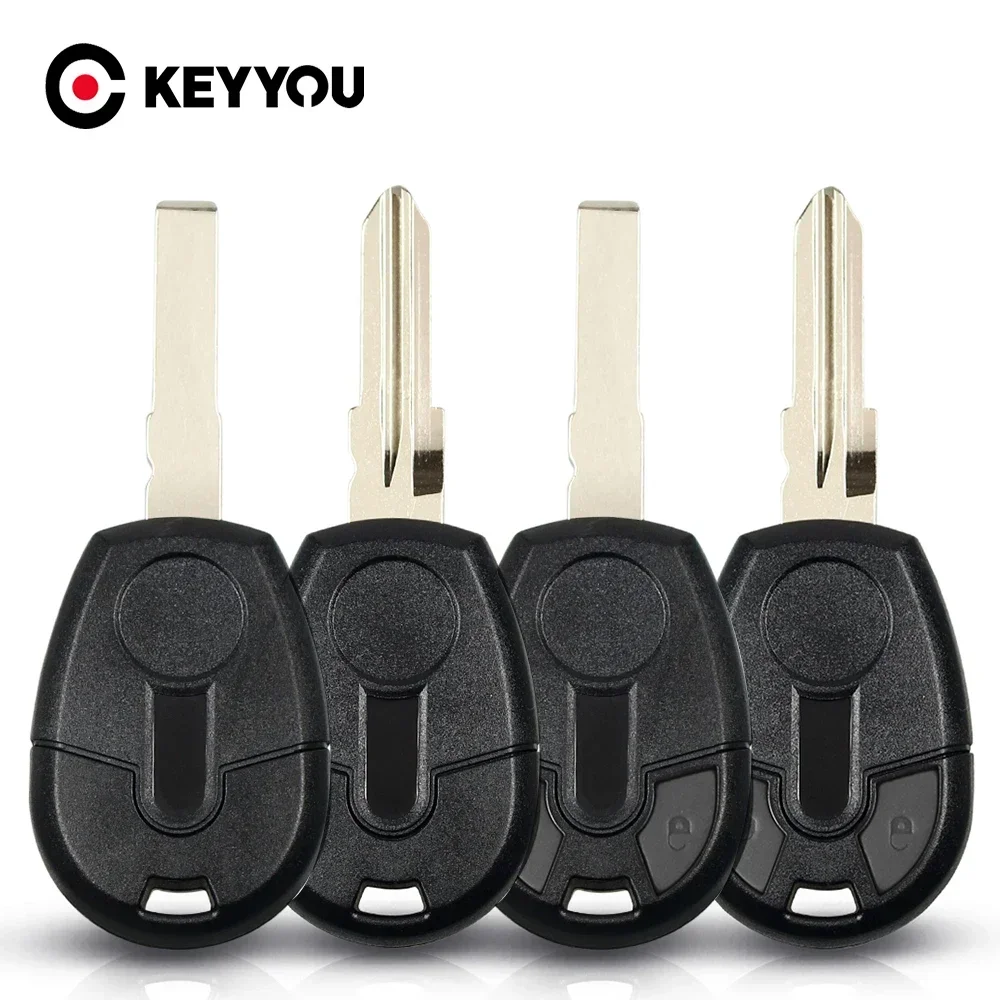 KEYYOU 5X Obudowa kluczyka zdalnego sterowania do Fiata Positron EX300 Wymień chip transpondera Pusta osłona klucza z SIP22/GT15R