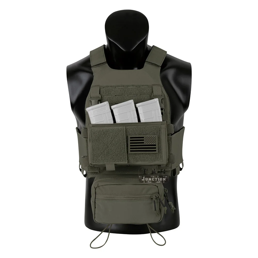 

KRYDEX Tactical Low Vis Slick Plate Carrier Vest Elastic Cummerbund Micro Fight MK3 MK4 Panel Chassis Drop SACK Pouch