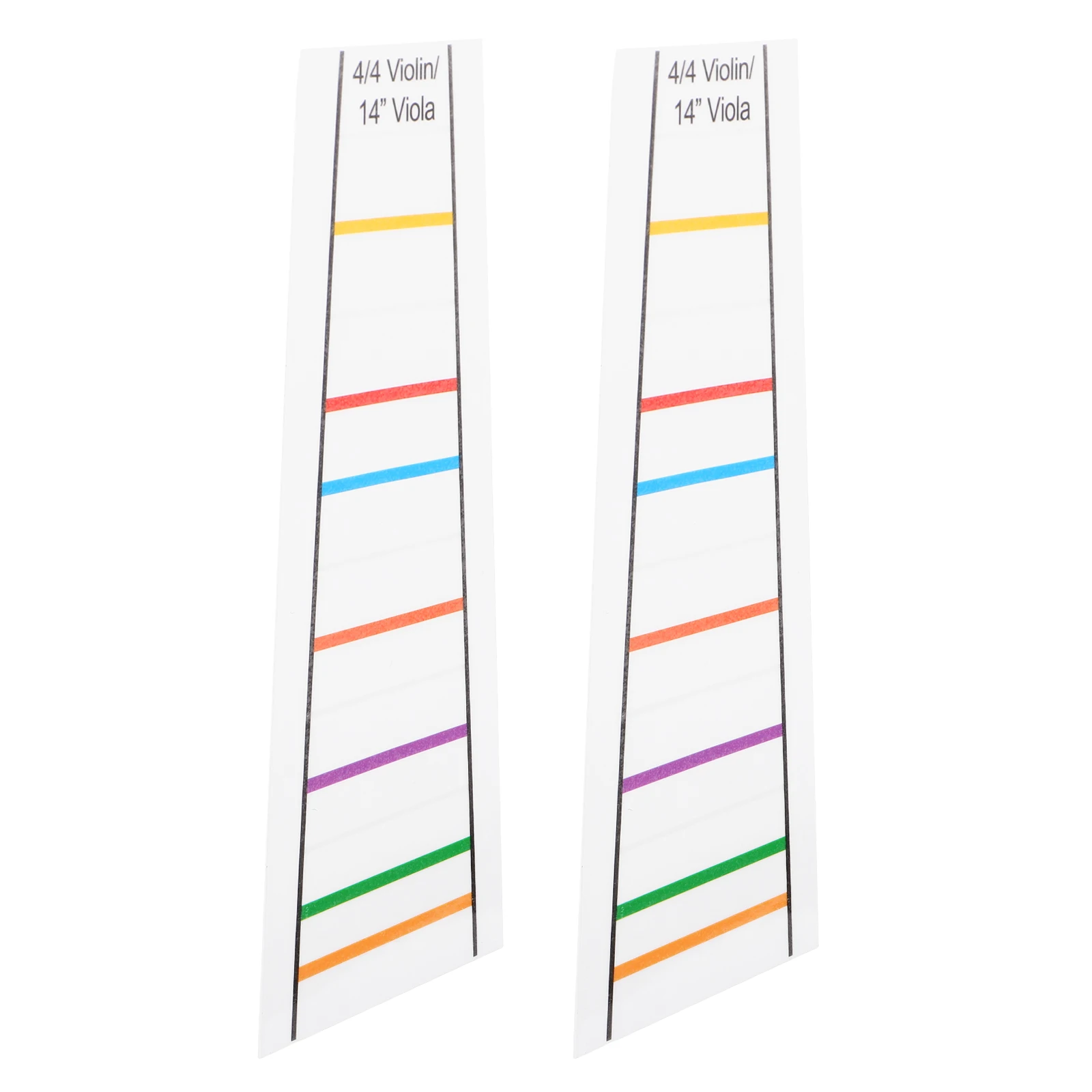 

2pcs Transparent Violin Fingerboard Stickers 4/4 Size Beginner Finger Placement Decal Learning Aid For Scale Practice Accessory