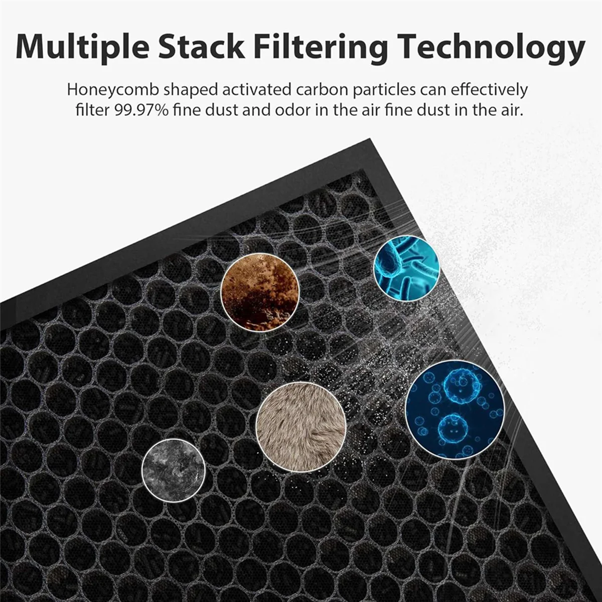 A35T-HY4866 True HEPA Air Purifier Replacement Filter for Morento HY4866 / YIOU M1 Air Cleaner Air Purifier Parts