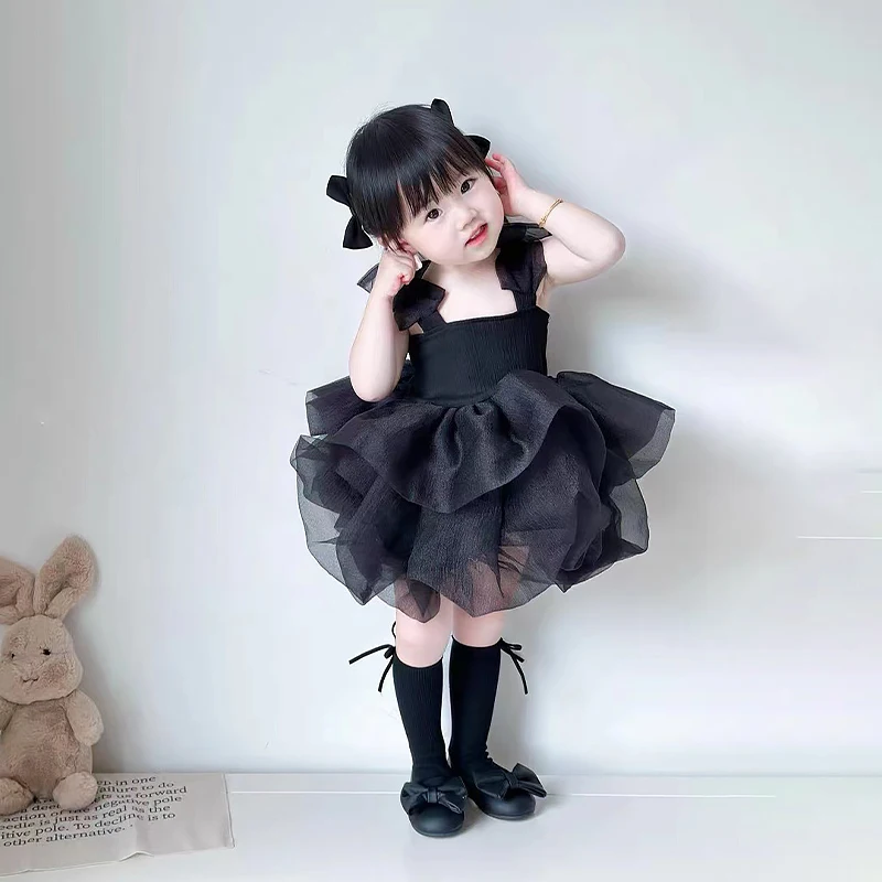 Summer Children\'s Skirt Little Girl Fashion Trend Suspender Skirt Toddler Baby Princess Skirt Sleeveless Dress