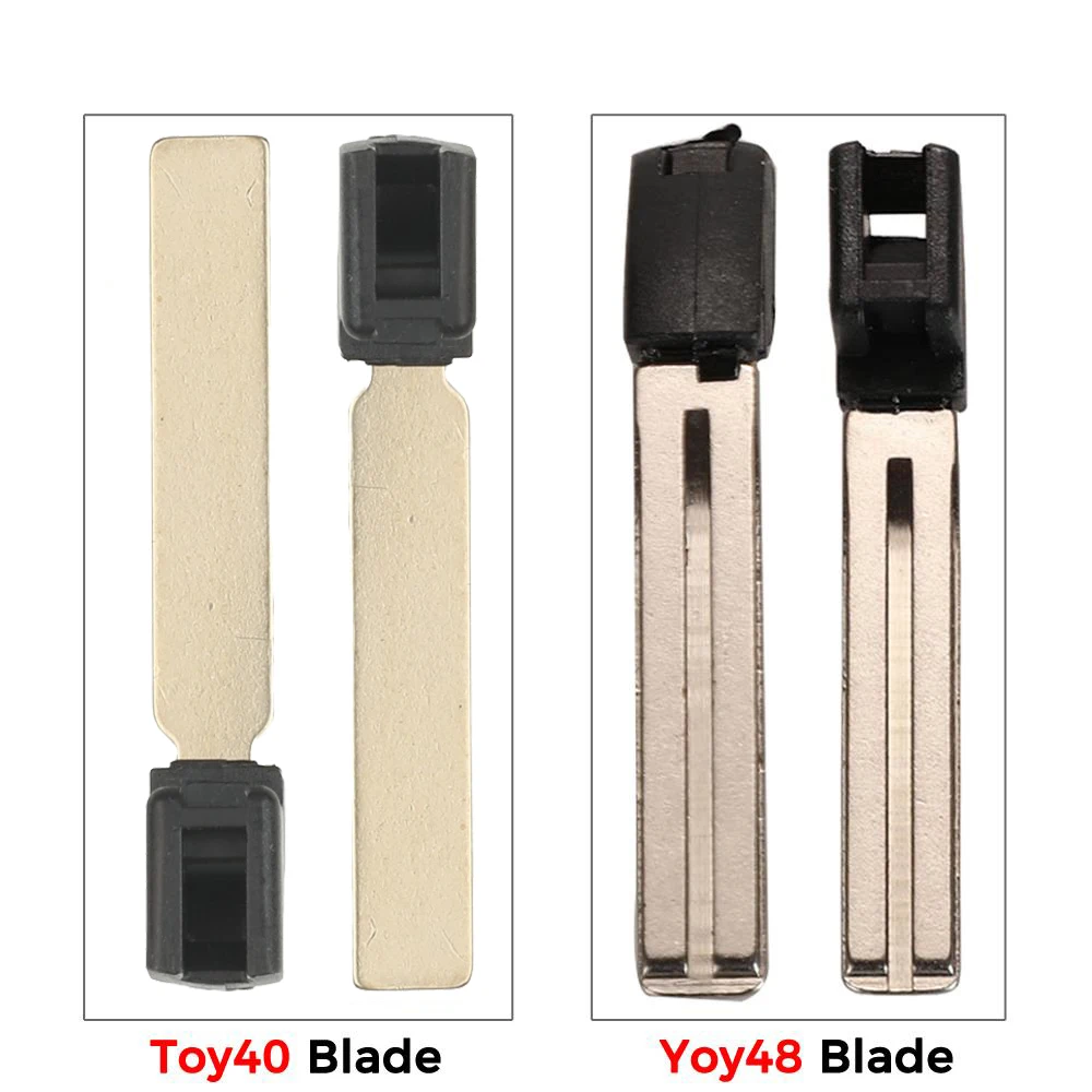 jingyuqin For Toyota Highlander Land Cruiser RAV4 Car Key Fob Uncut Yoy40 Toy48 Blade New Smart Remote Key Lnsert Blank