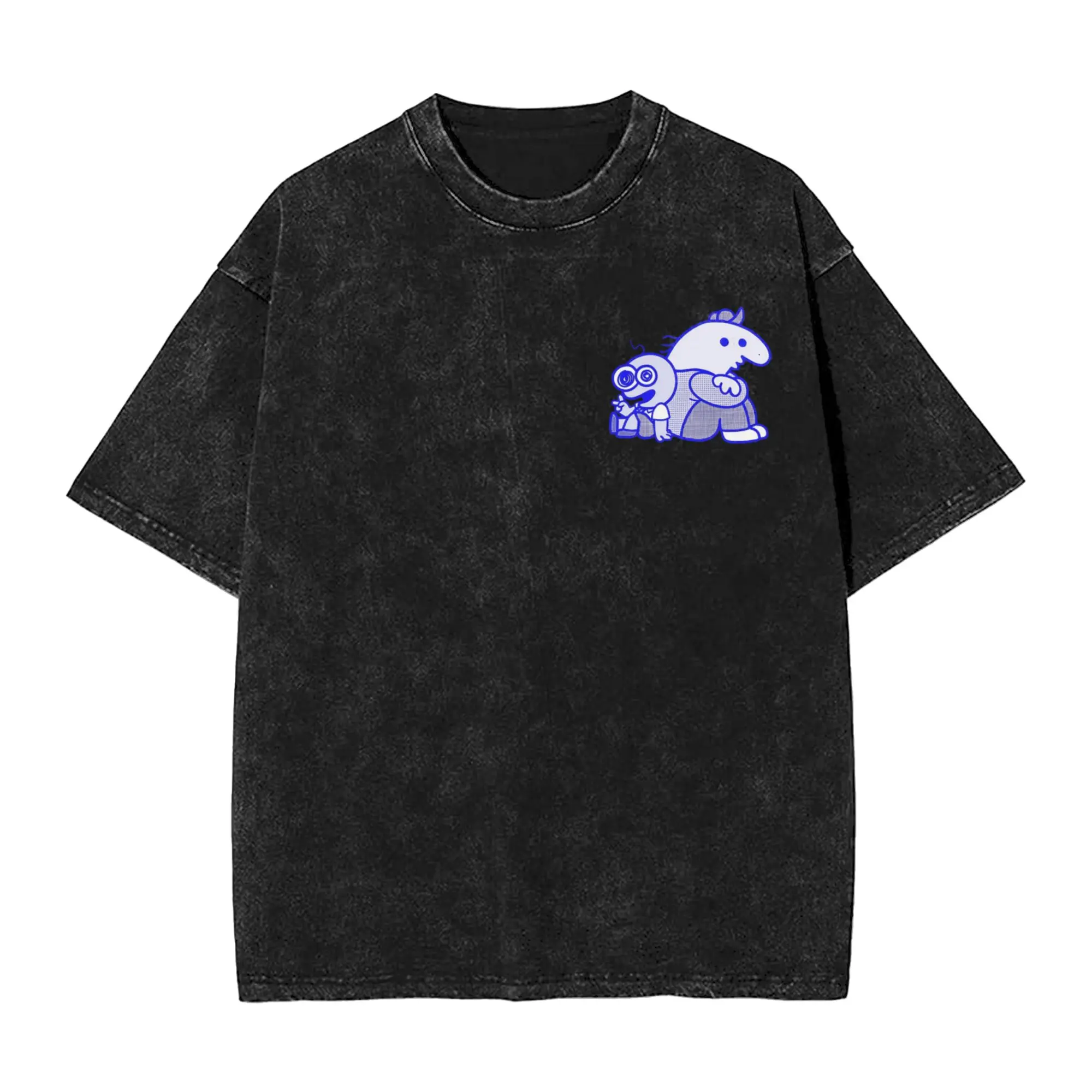 Pim and Charlie Smiling Friends T-Shirt Men  Leisure 100% Cotton Tees Round Collar Short Sleeve T Shirts Plus Size Tops