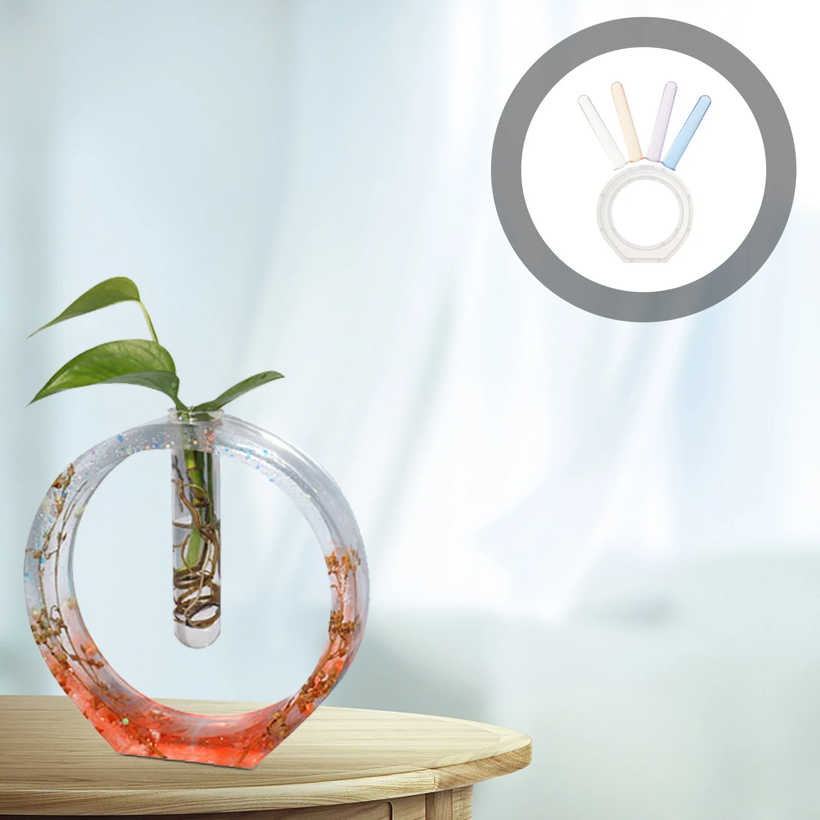 

1Set Hydroponic Flower Vase DIY Silicone Mold Practical Vase Holder Making Mold Easy Demold Craft Supplies for Plant Propagation