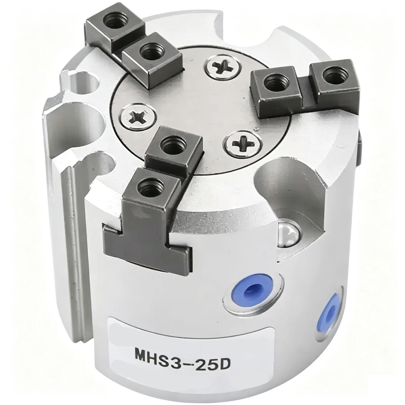 MHS3 Series Single Acting 3-Jaw Pneumatic Chuck Finger Cylinder 3-Finger Air Gripper Pneumatic Claw for Automation Equipment